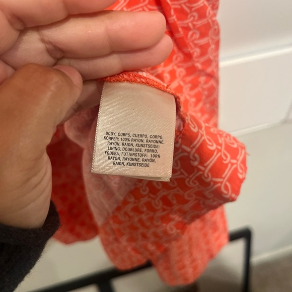 Maeve Coral Patterned Mini Dress - Picture 5 of 7